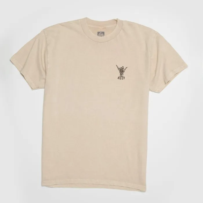 Reef TShirts and Shirts Men Carpal Short Sleeve Tee Fog Acid Wash