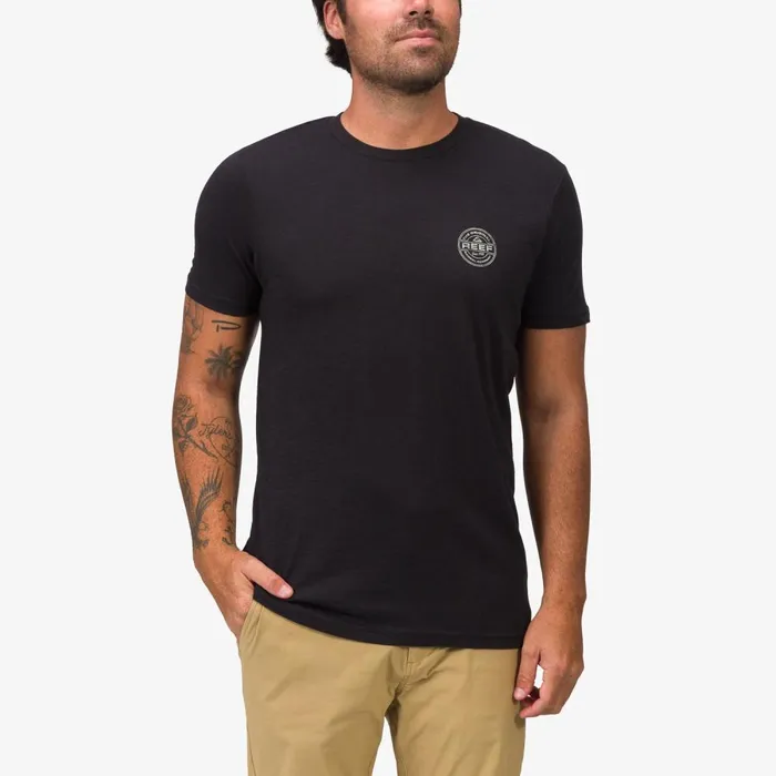 Reef TShirts and Shirts Men Slick Short Sleeve Tee Black