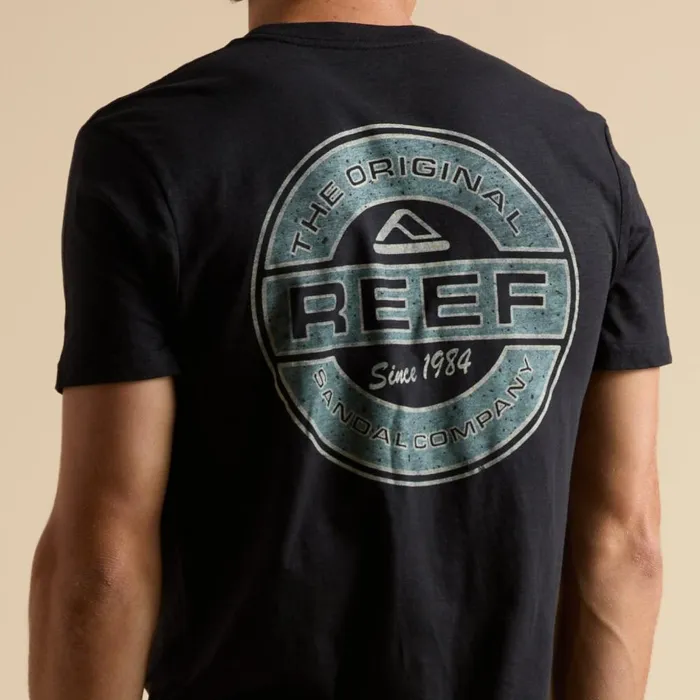 Reef TShirts and Shirts Men Slick Short Sleeve Tee Black