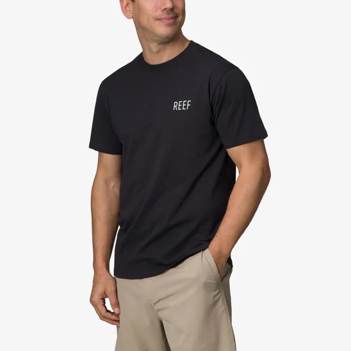 Reef TShirts and Shirts Men Tatted Short Sleeve Tee Caviar Reef TShirts and Shirts Men Tatted Short Sleeve Tee Caviar
