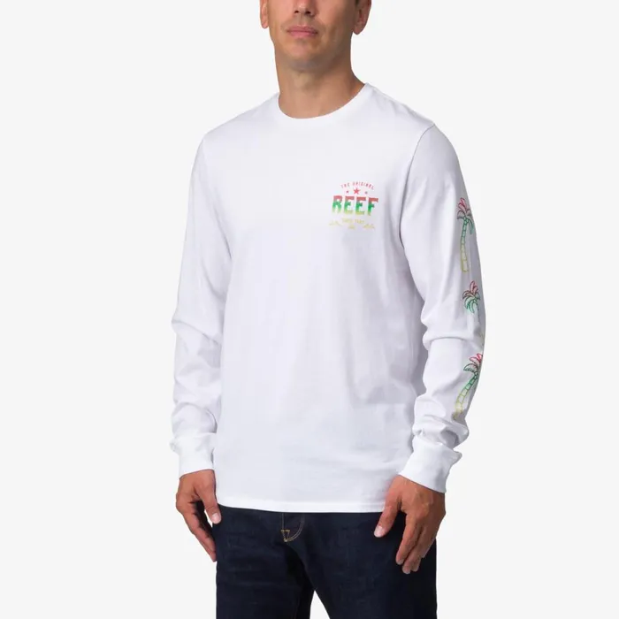 Reef TShirts and Shirts Men Tour Long Sleeve Tee Bright White