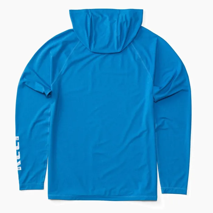 Reef TShirts and Shirts Men Wellie Long Sleeve Hooded Surf Shirt Upf 50 Brilliant Blue