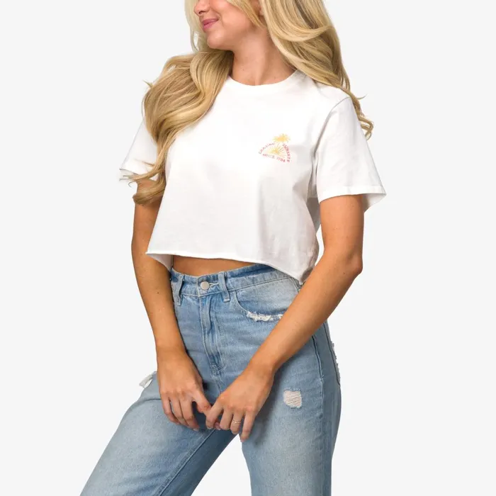 Reef TShirts Tanks and Dresses Women Crew Life Crop Tee Marshmallow Reef TShirts Tanks and Dresses Women Crew Life Crop Tee Marshmallow