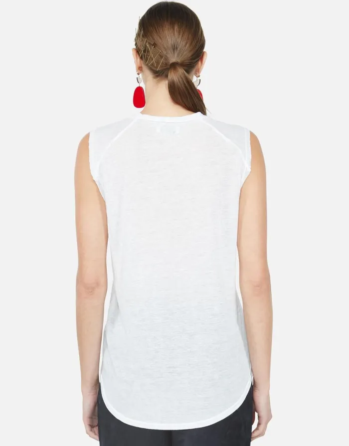 Riley Peace Tongue White Women039s Lauren Moshi Tanks
