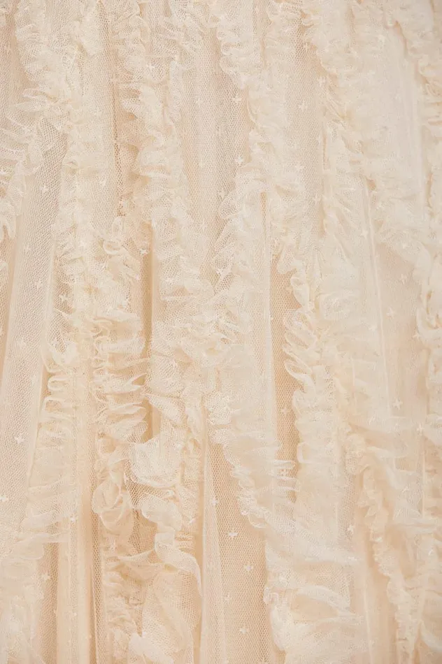 Rosella Ruffle Strapless Gown Champagne Women Needle and Thread Dresses