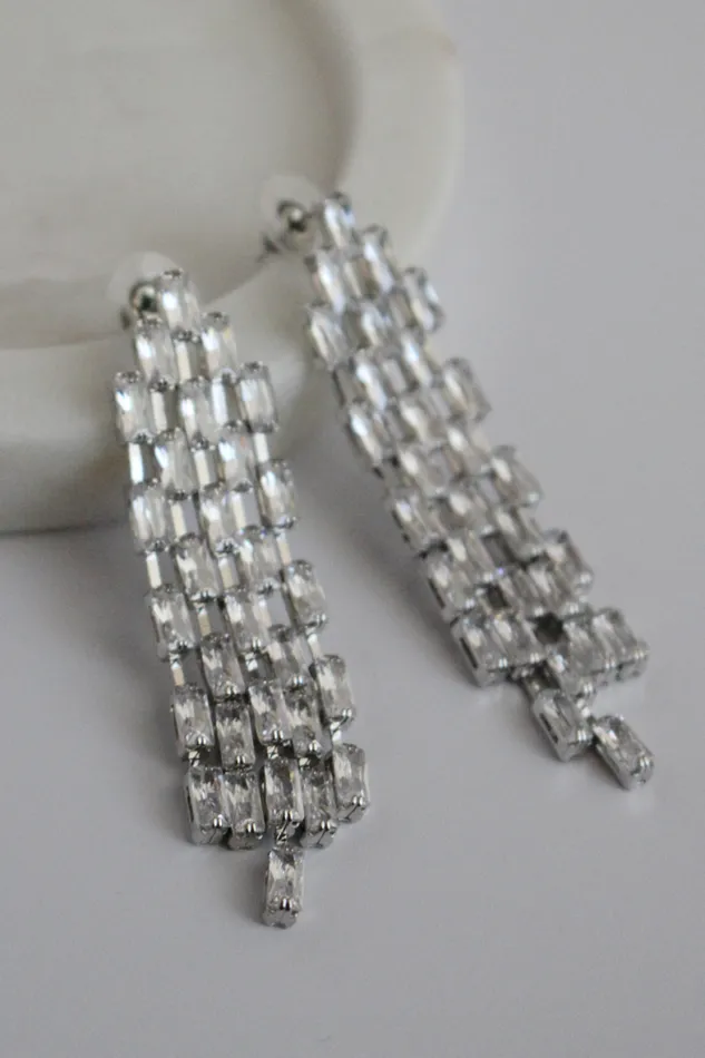 Runaway The Label All Accessories Shop Brigitte Drop Earrings 8211 Silver