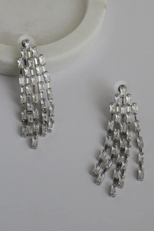 Runaway The Label All Accessories Shop Brigitte Drop Earrings 8211 Silver