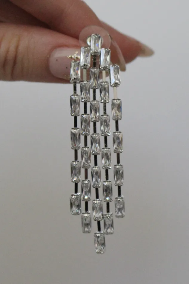 Runaway The Label All Accessories Shop Brigitte Drop Earrings 8211 Silver