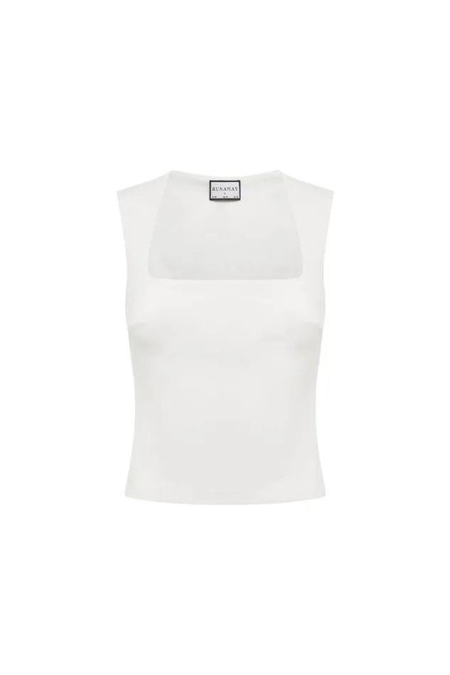 Runaway The Label Basic Shop REIGN TOP 8211 WHITE