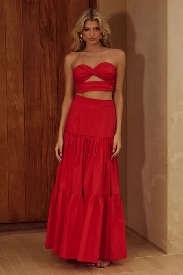 Runaway The Label Crops Shop AYLA TOP 8211 RED