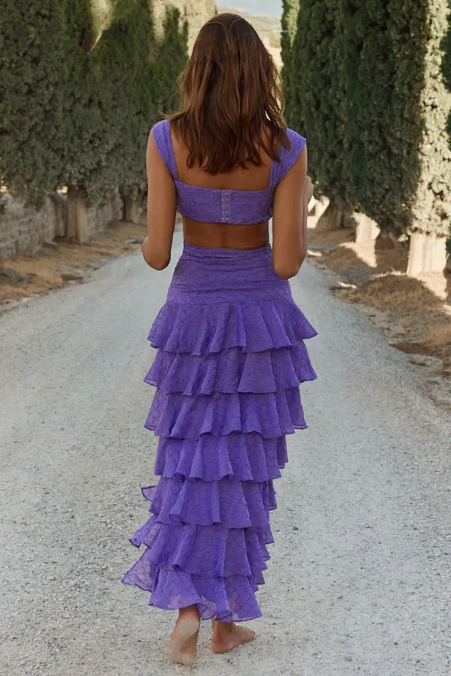 Runaway The Label Crops Shop MELINA CROP TOP 8211 PURPLE