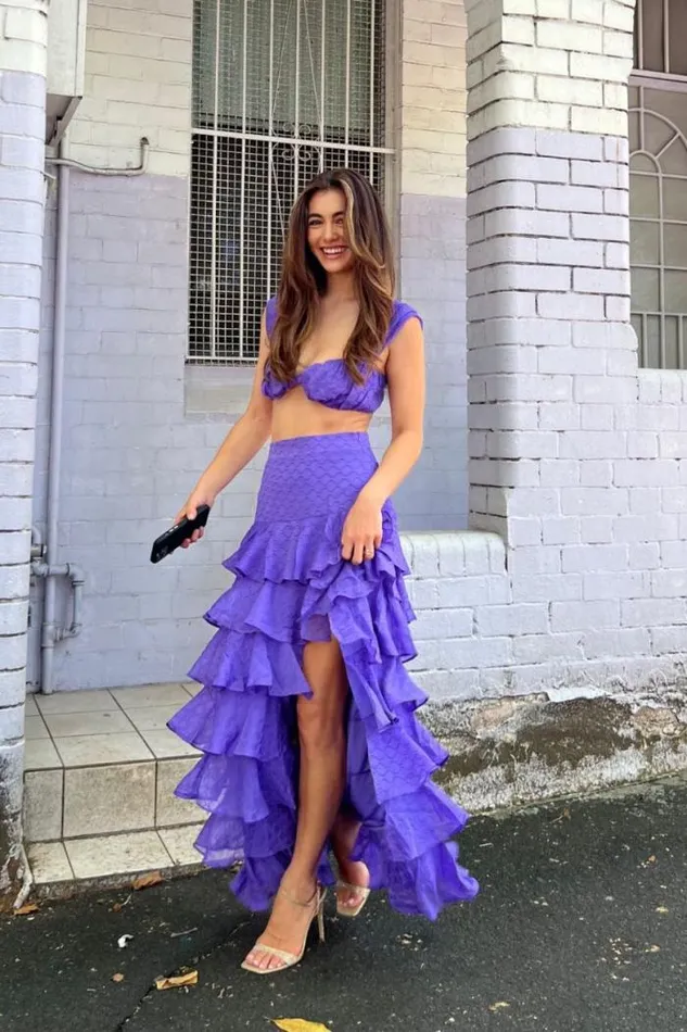 Runaway The Label Crops Shop MELINA CROP TOP 8211 PURPLE