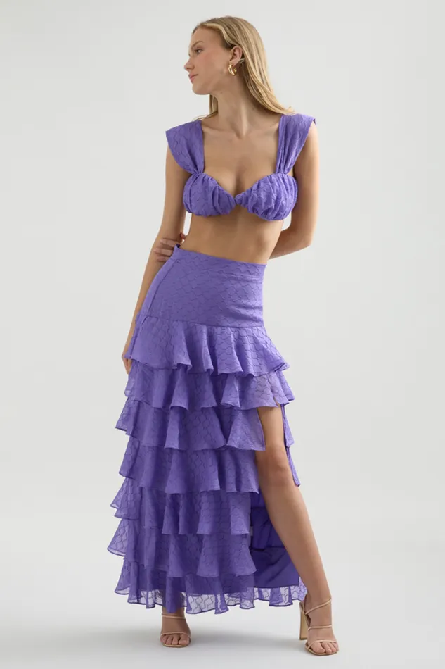 Runaway The Label Crops Shop MELINA CROP TOP 8211 PURPLE