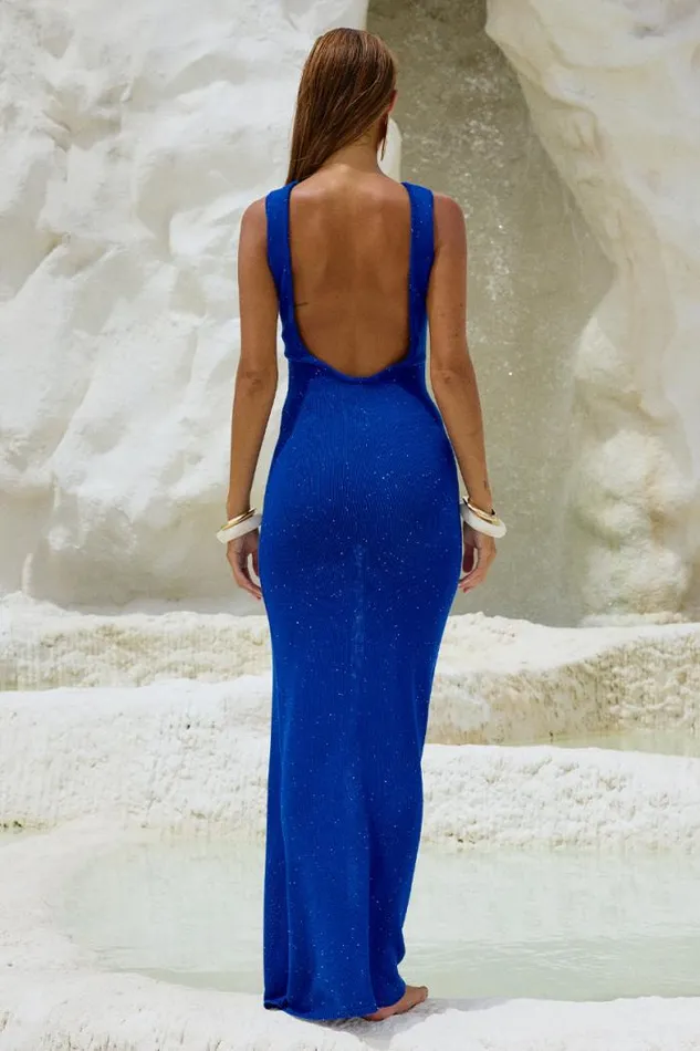 Runaway The Label Maxi Shop ADRIANA MAXI DRESS 8211 AZURE