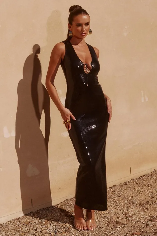 Runaway The Label Maxi Shop BLAISE MAXI DRESS 8211 BLACK
