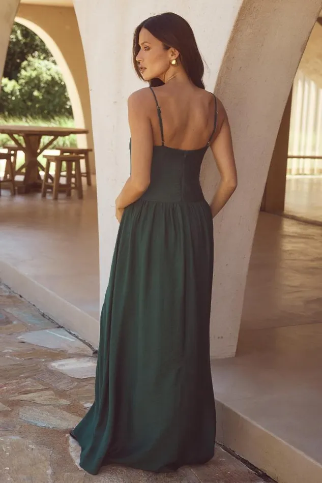 Runaway The Label Maxi Shop MAEVI MAXI DRESS 8211 EMERALD