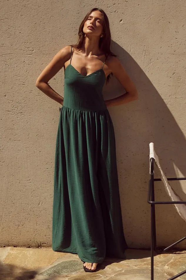 Runaway The Label Maxi Shop MAEVI MAXI DRESS 8211 EMERALD