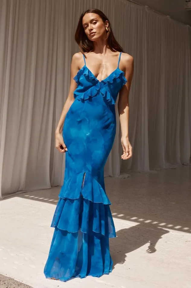 Runaway The Label Maxi Shop NAMARI MAXI DRESS 8211 RAMONA BLUE