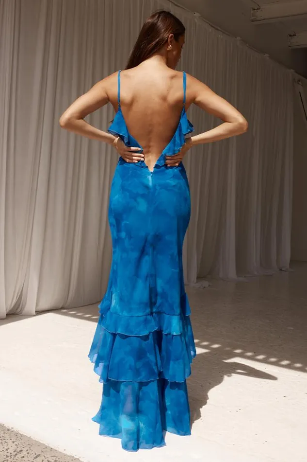 Runaway The Label Maxi Shop NAMARI MAXI DRESS 8211 RAMONA BLUE
