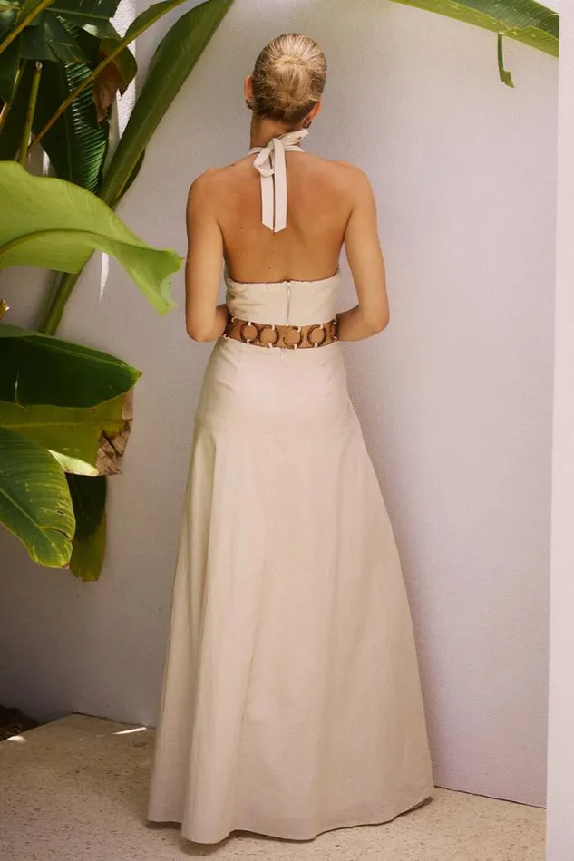Runaway The Label Maxi Shop RAFINA MAXI DRESS 8211 SAND