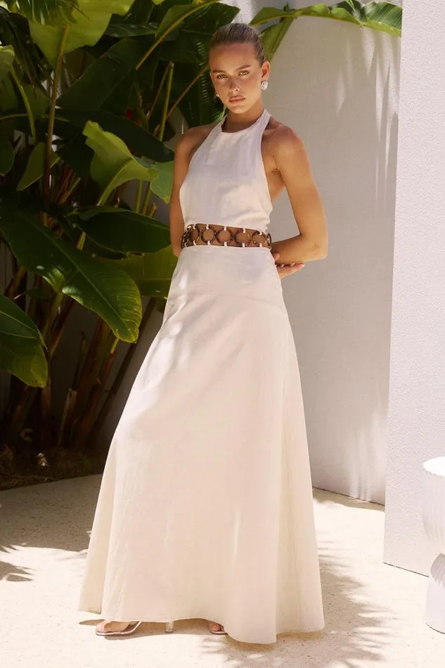 Runaway The Label Maxi Shop RAFINA MAXI DRESS 8211 SAND
