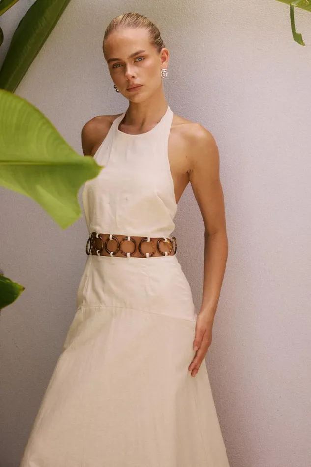 Runaway The Label Maxi Shop RAFINA MAXI DRESS 8211 SAND