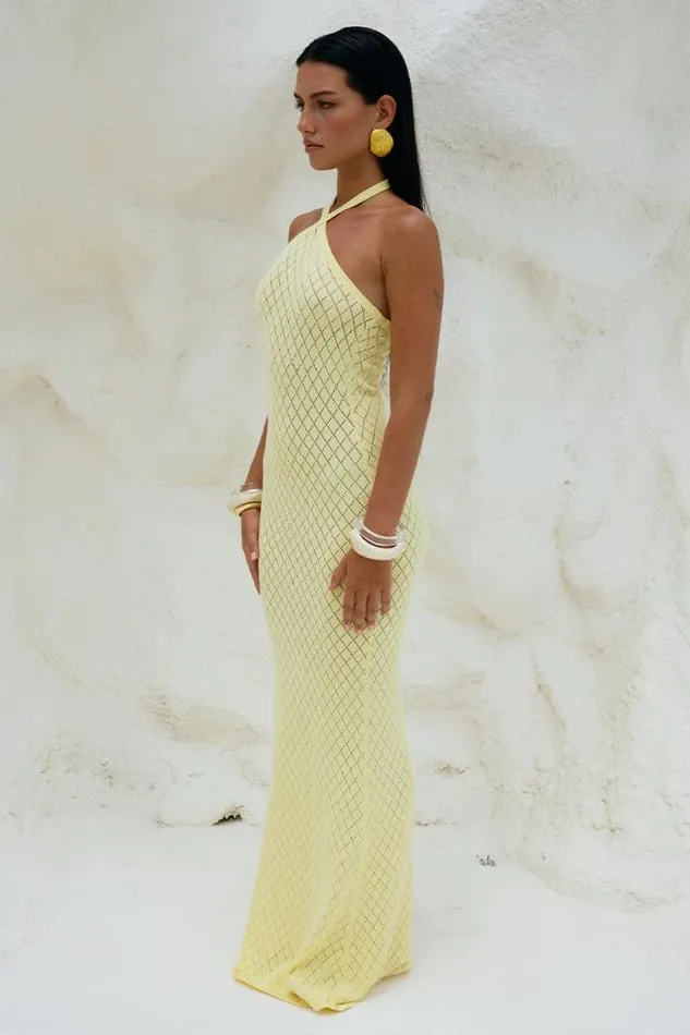Runaway The Label Maxi Shop SIMI MAXI DRESS 8211 LEMON