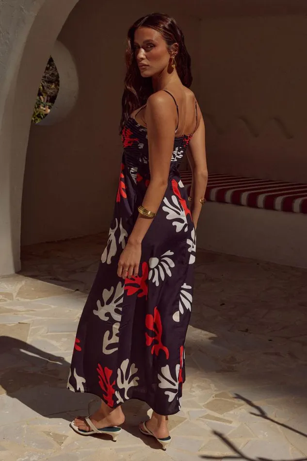 Runaway The Label Maxi Shop VERONNE LONG MIDI DRESS 8211 BLACK