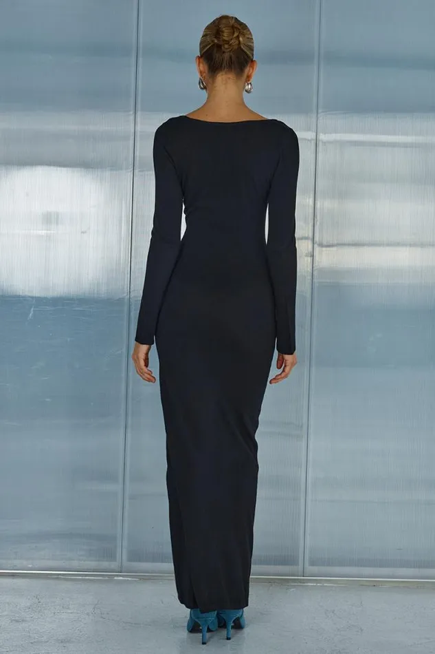 Runaway The Label Midi Shop AUBREY MIDI DRESS 8211 BLACK