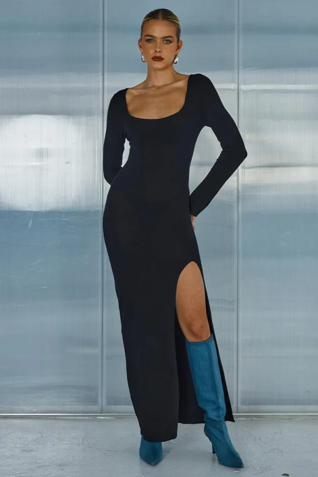 Runaway The Label Midi Shop AUBREY MIDI DRESS 8211 BLACK