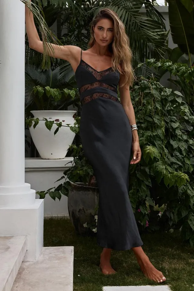 Runaway The Label Midi Shop MELROSE MIDI DRESS 8211 BLACK
