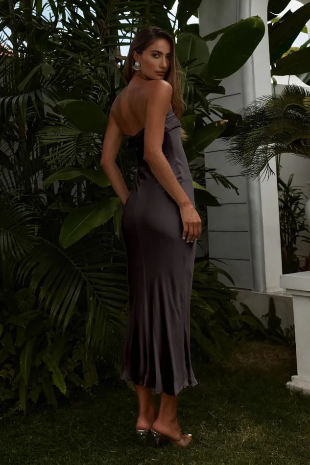 Runaway The Label Midi Shop PEREZ LONG MIDI DRESS 8211 BLACK
