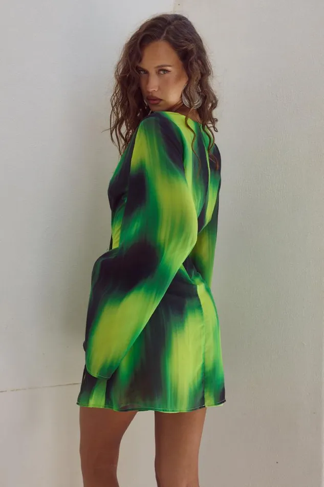 Runaway The Label Mini Shop ANURA MINI DRESS 8211 LOTUS PRINT