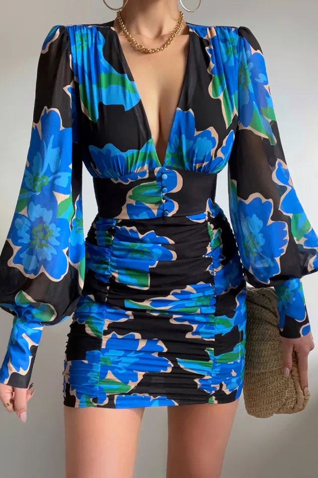 Runaway The Label Mini Shop Elle Mini Dress 8211 Angel Blue