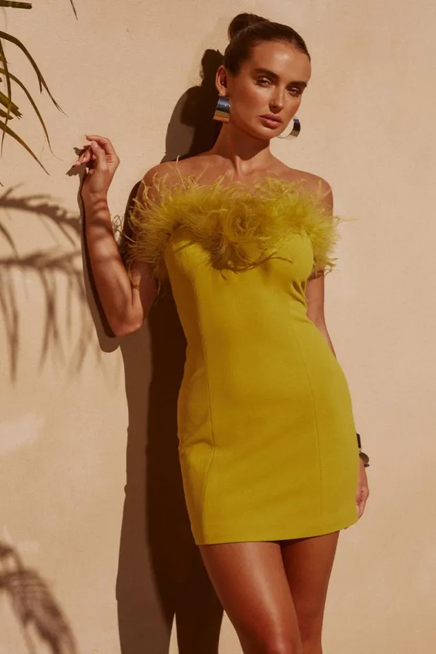 Runaway The Label Mini Shop VALENTINA MINI DRESS 8211 CITRUS
