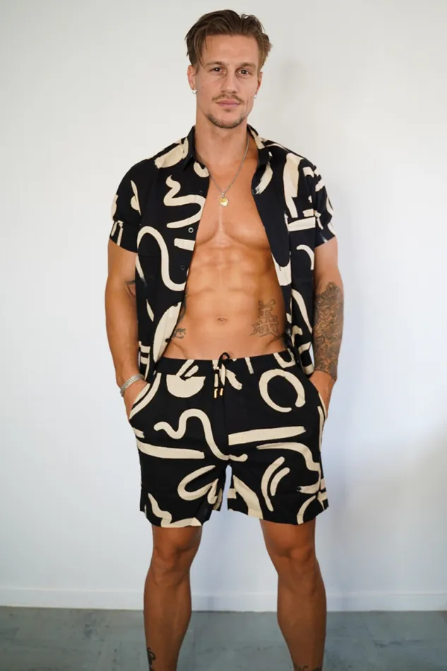 Runaway The Label Sets Menswear YORK SHORTS 8211 BLACK Runaway The Label Sets Menswear YORK SHORTS 8211 BLACK