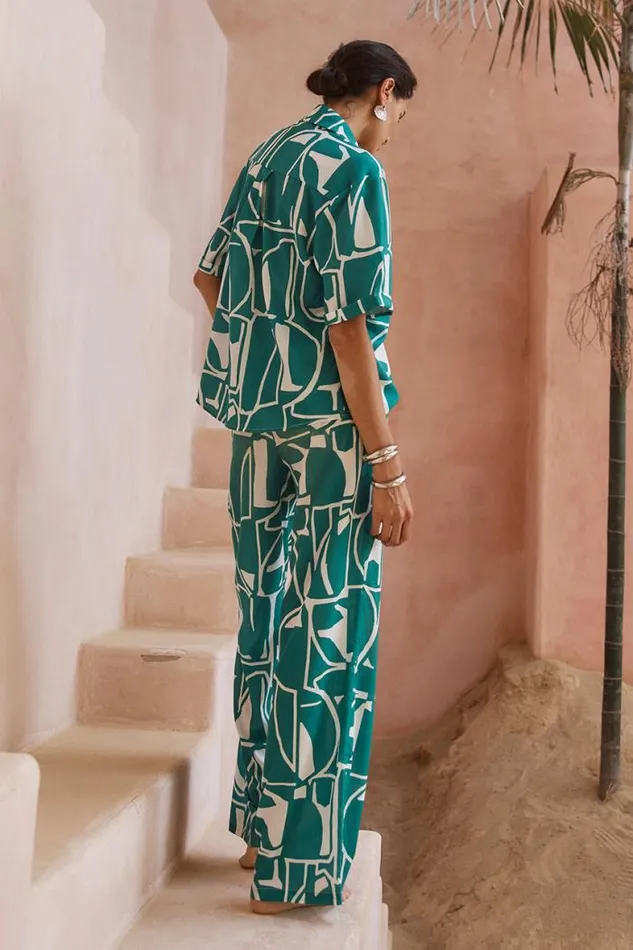 Runaway The Label Shirts and Blouses Shop GIANI SHIRT 8211 GREEN
