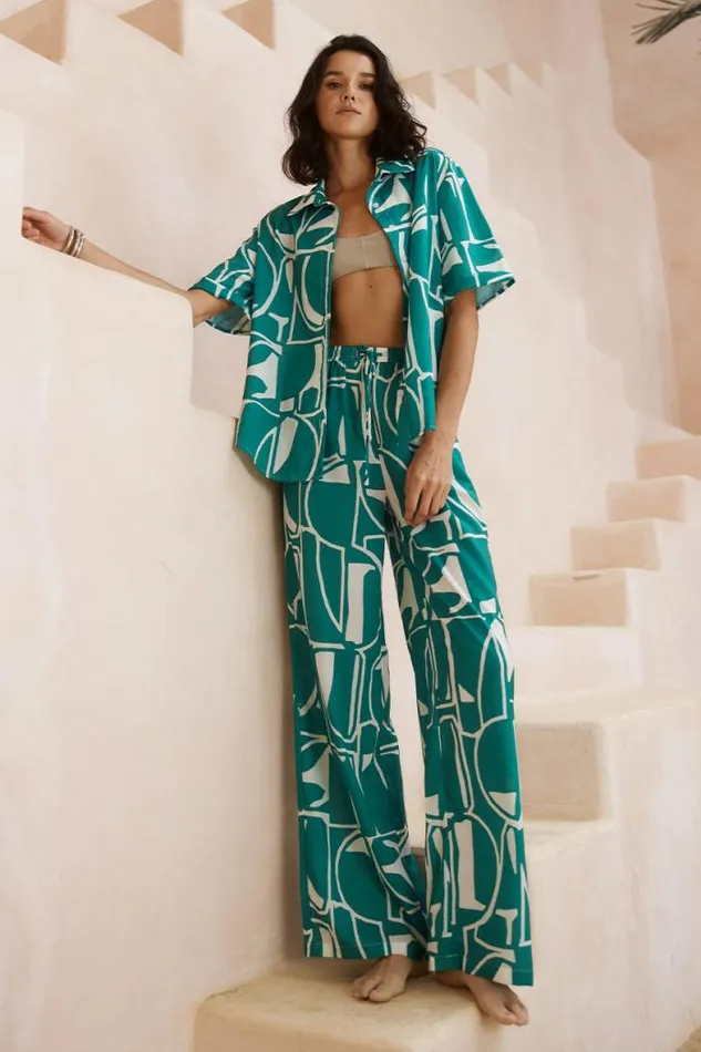 Runaway The Label Shirts and Blouses Shop GIANI SHIRT 8211 GREEN