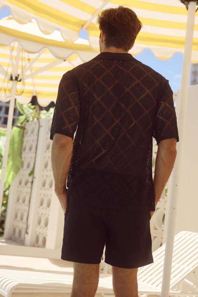 Runaway The Label Shirts Menswear TULUM SHIRT 8211 BLACK
