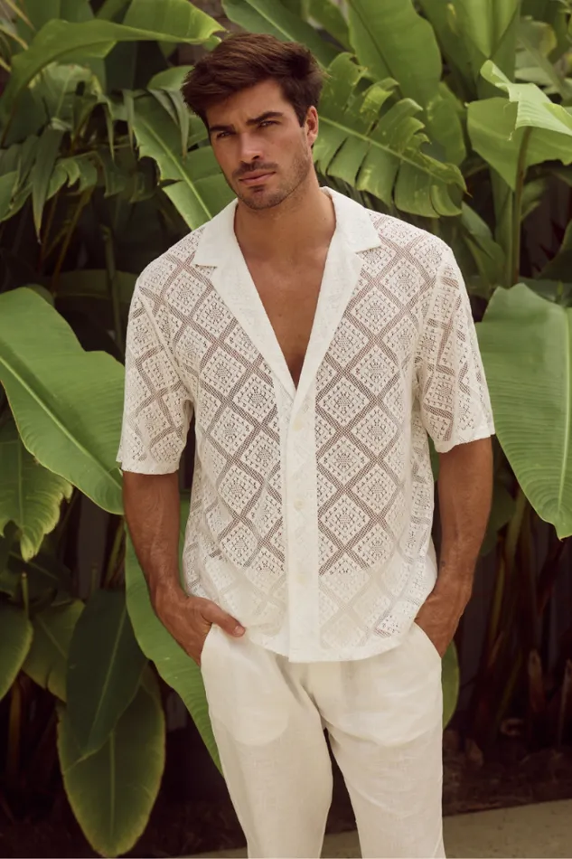 Runaway The Label Shirts Menswear TULUM SHIRT 8211 IVORY