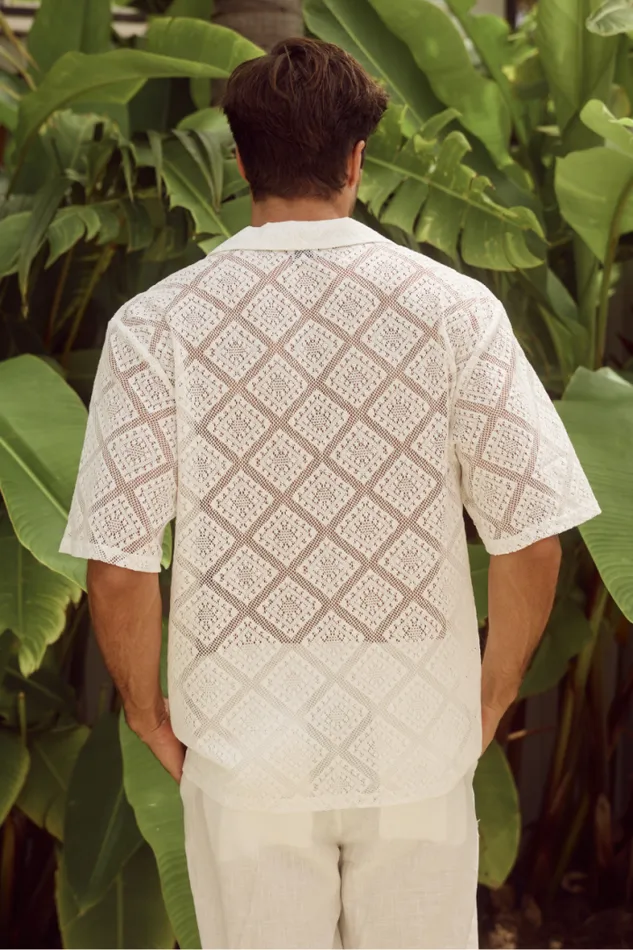 Runaway The Label Shirts Menswear TULUM SHIRT 8211 IVORY