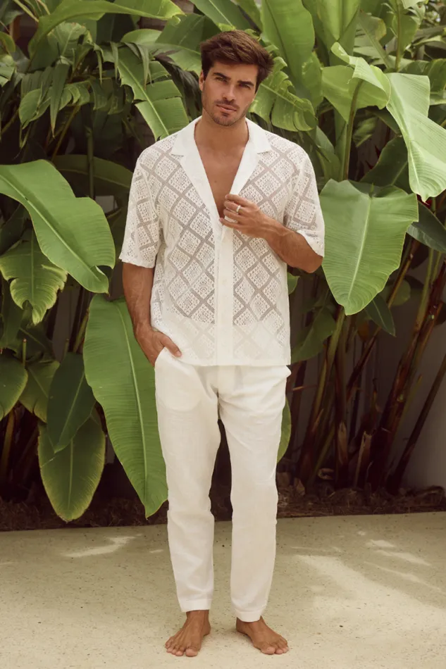 Runaway The Label Shirts Menswear TULUM SHIRT 8211 IVORY