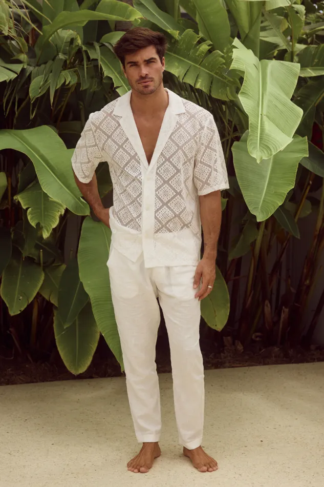 Runaway The Label Shirts Menswear TULUM SHIRT 8211 IVORY