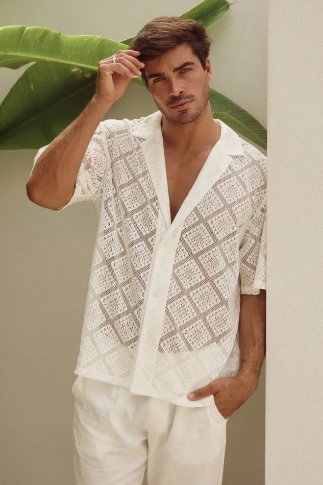 Runaway The Label Shirts Menswear TULUM SHIRT 8211 IVORY