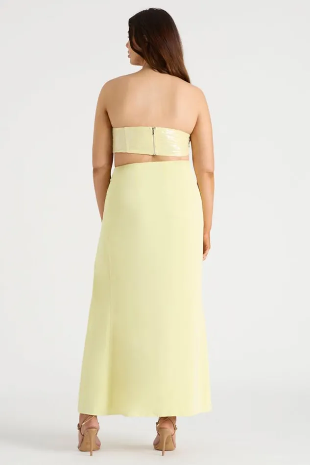 Runaway The Label Skirts Shop THE DRAPED SKIRT 8211 BUTTER
