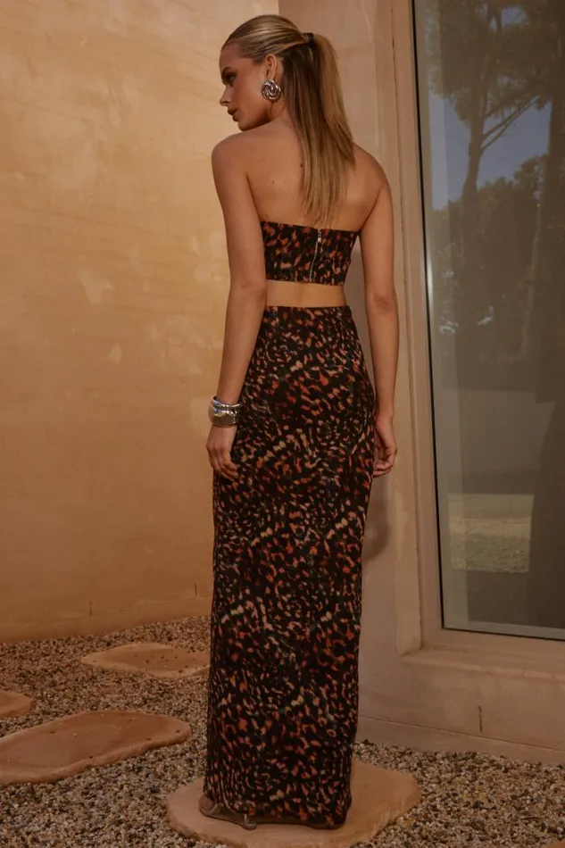 Runaway The Label Skirts Shop VACANZA MAXI SKIRT 8211 ORANGE OXANA