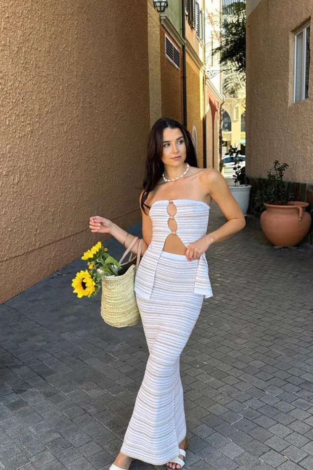 Runaway The Label Summer Sets Shop HARPER TOP 8211 SANDWHITE