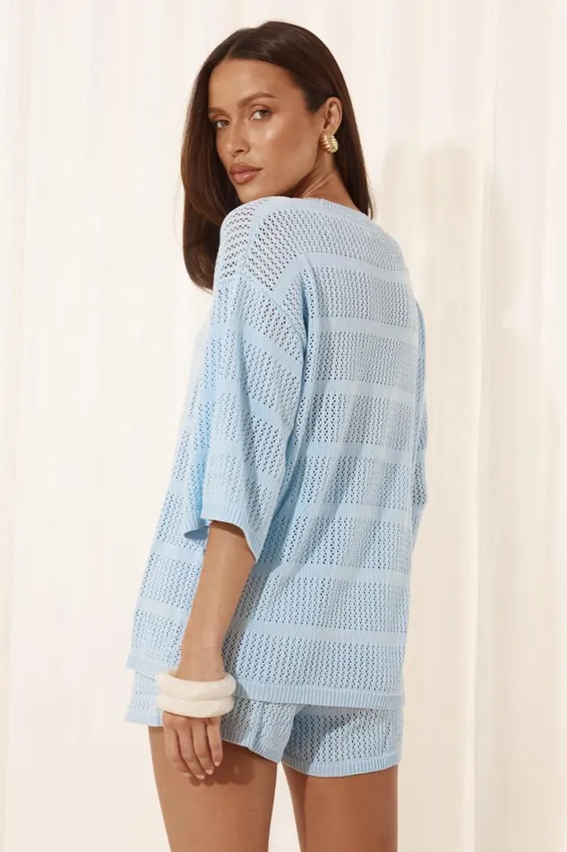 Runaway The Label Summer Sets Shop SAMIA TOP 8211 SKY BLUE
