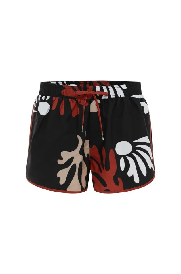 Runaway The Label Swim Menswear NEO BOARDSHORT 8211 BLACK BOTANICA