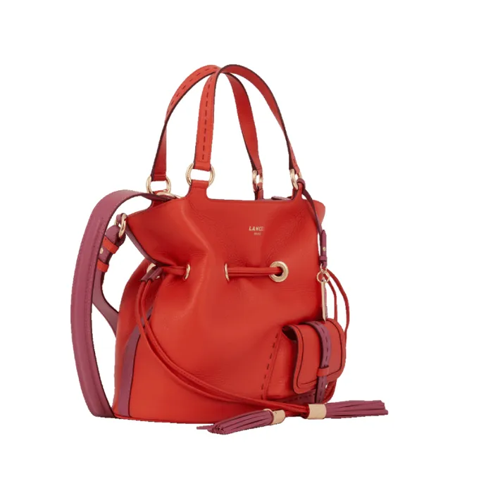 S Bucket Bag Multico Pumpkin Women Lancel Shoulder Bags